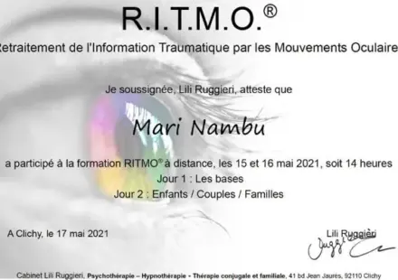 Certificat Hypnose EMDR